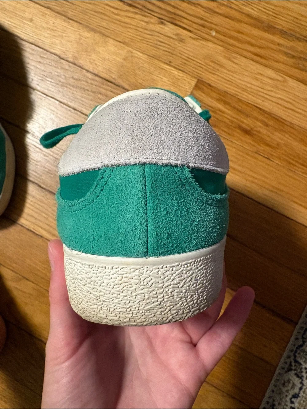 adidas Green Suede Low-Top Sneakers